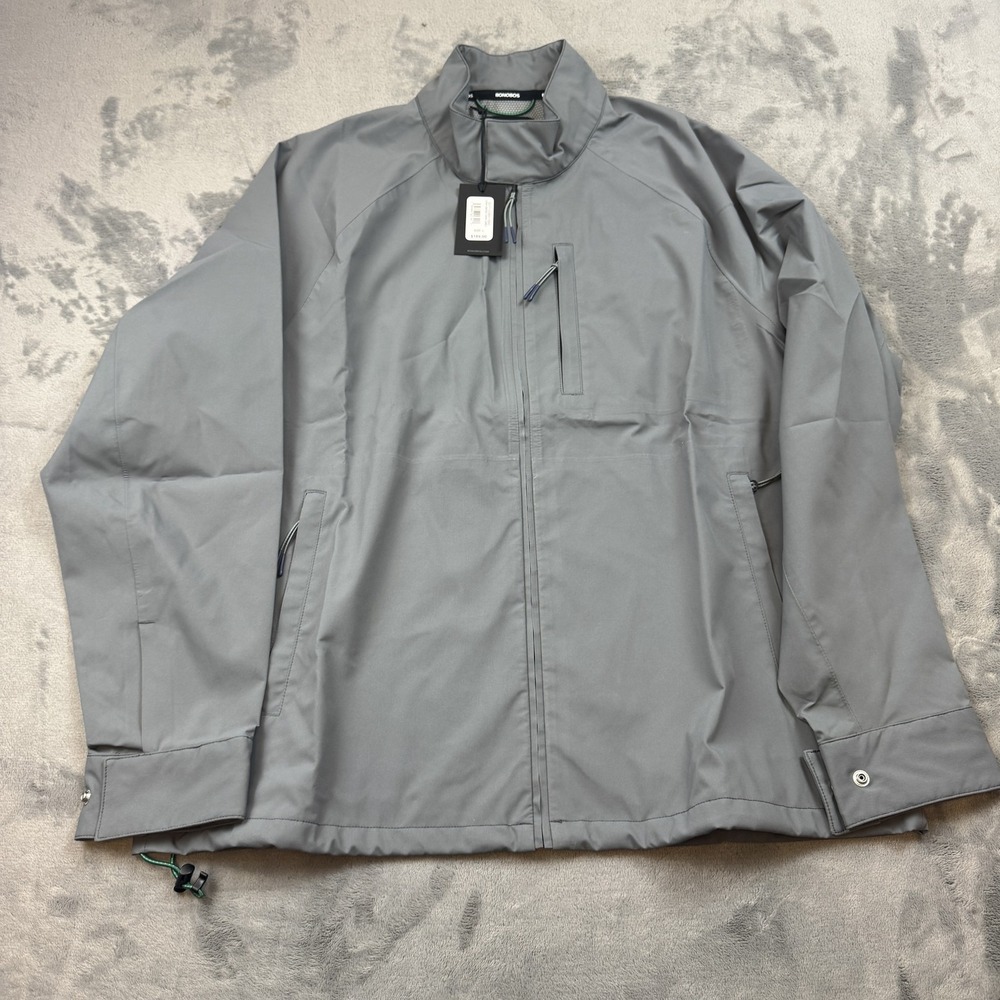 Bonobos‎ Jacket Mens Large Full Zip Performance Outdoors Golf Windbreaker NEW
